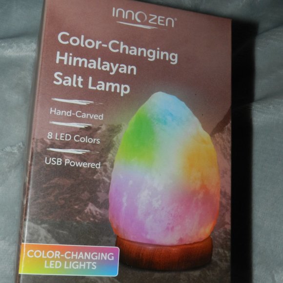 Himalayan Salt Lamp 8 Colors Changing Natural Hand Carved Himalayan Lamp NWT! - Picture 2 of 15